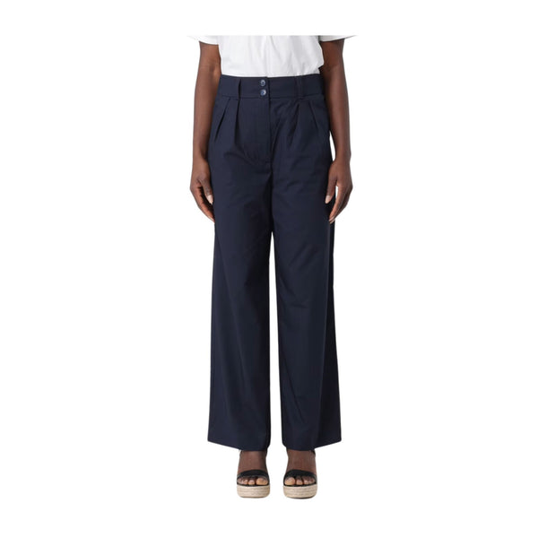 Woolrich Pantaloni Pantalone Donna con vita elasticizzata Blu - Francavilla Moda